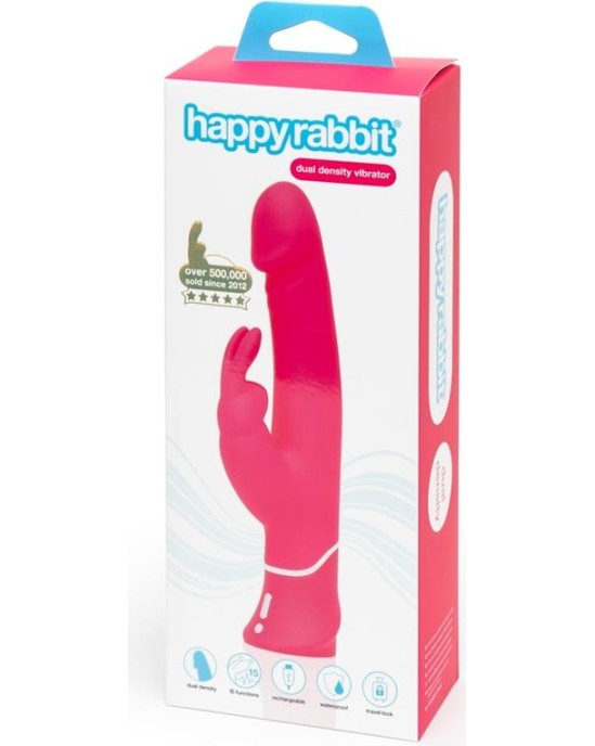 Happy Rabbit Realistic Dual Density Rabbit Vibe Pink