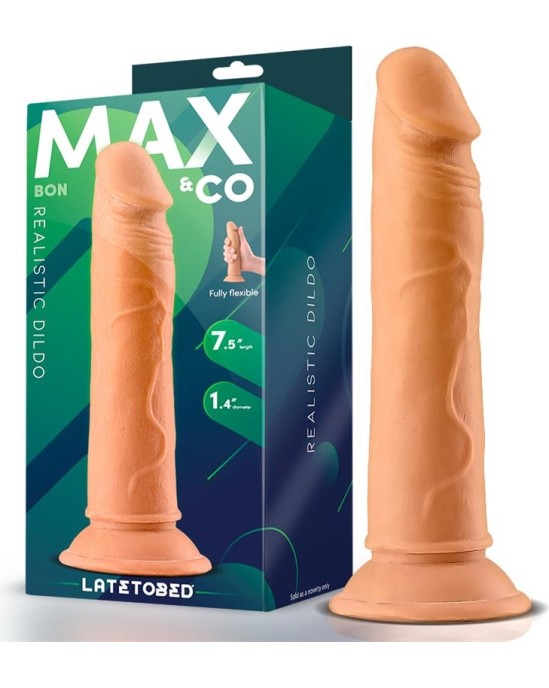 Max & Co Bon Realistic Dildo with Suction Cup 7.5 Flesh