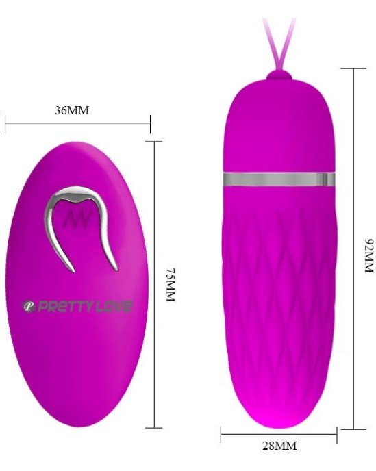 Prettylove Vibrating Egg Dawn Purple
