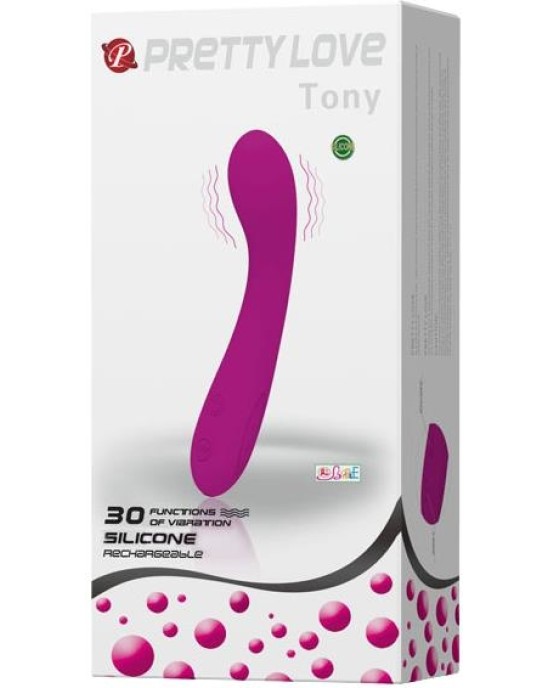 Prettylove High Grade Vibrator Tony Purple