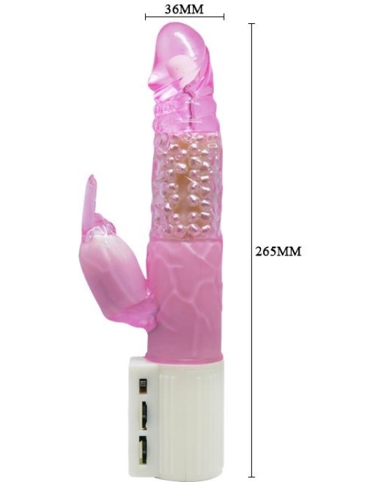 California Exotics PIXIES RIPPLE vibrators rozā krāsā