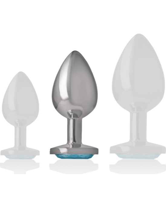 Intense Anal Toys INTENSE - ALUMINUM METAL ANAL PLUG BLUE HEART SIZE M