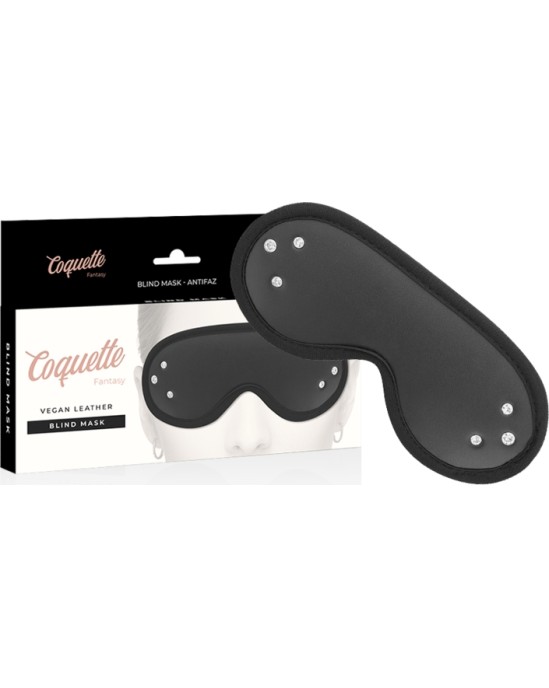 Coquette Fantasy COQUETTE CHIC DESIRE - FANTASY VEGAN LEATHER BLIND MASK WITH NEOPRENE LINING