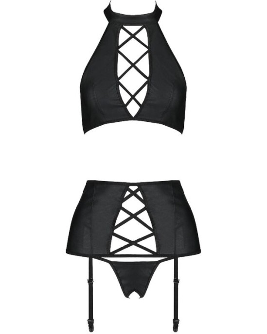 Passion Woman Sets PASSION - NANCY SET ECOLOGICAL LEATHER L/XL