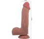 Pretty Love High Grade PRETTY LOVE - SLIDING SKIN SERIES REALISTIC DILDO WITH SLIDING SKIN SUCTION CUP BROWN 23.4 CM