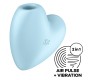 Satisfyer Air Pulse SATISFYER CUTIE HEART AIR PULSE STIMULATOR & VIBRATOR - BLUE