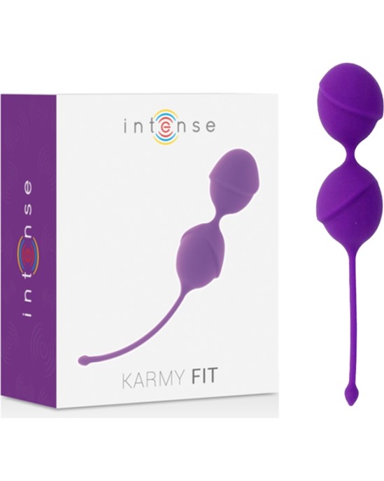 Intense Health & Fun Vaginālās bumbiņas silikona Purpura