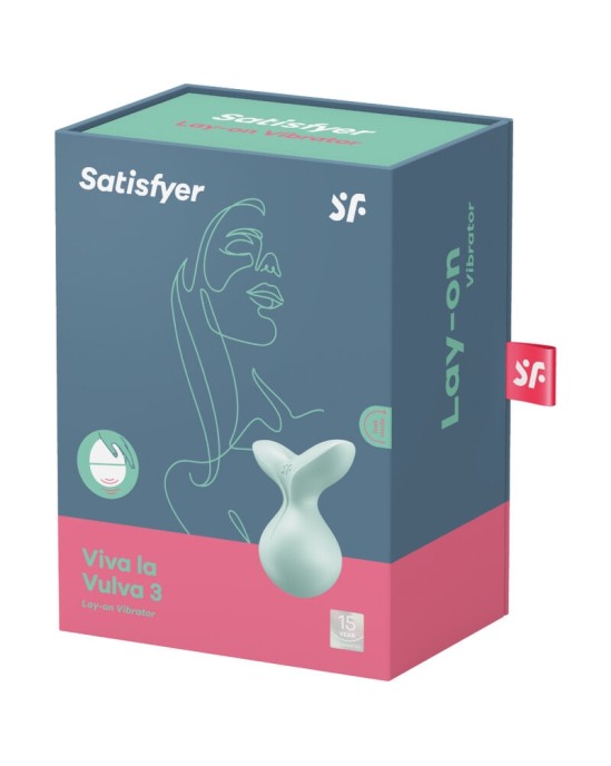 Satisfyer Layons SATISFYER VIVA LA VULVA 3 LAY-ON VIBRATOR - GREEN