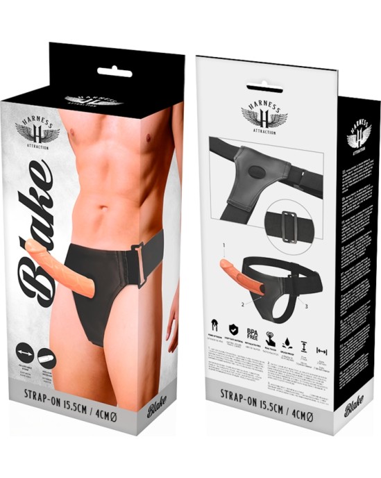 Harness Attraction Strap-on biksītes ar dildo 15,5 X 4CM