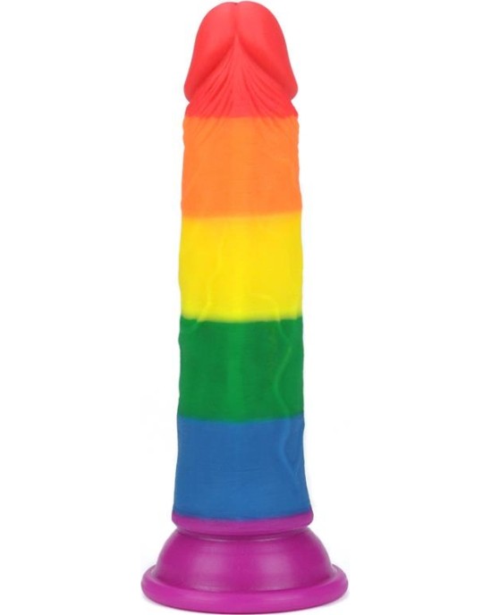 Lovetoy Dildo Prider 7 Liquid Silicone LGBT