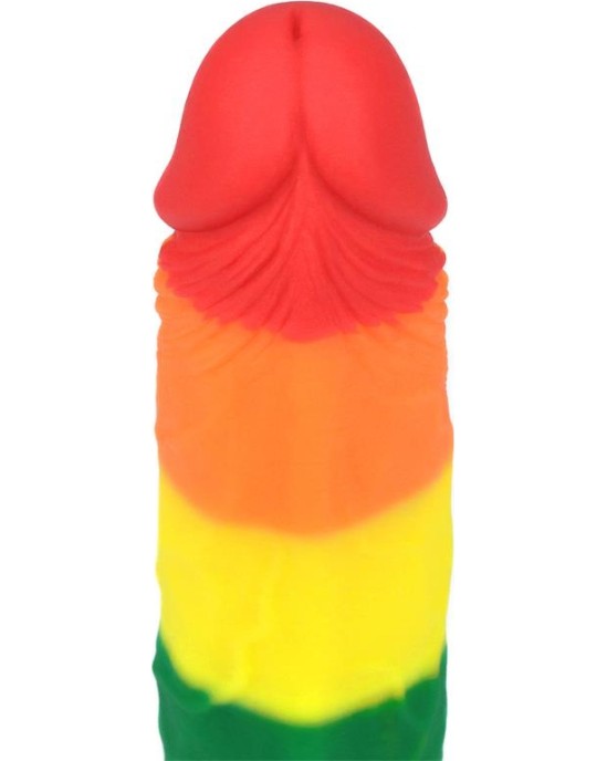 Lovetoy Dildo Prider 7 Liquid Silicone LGBT