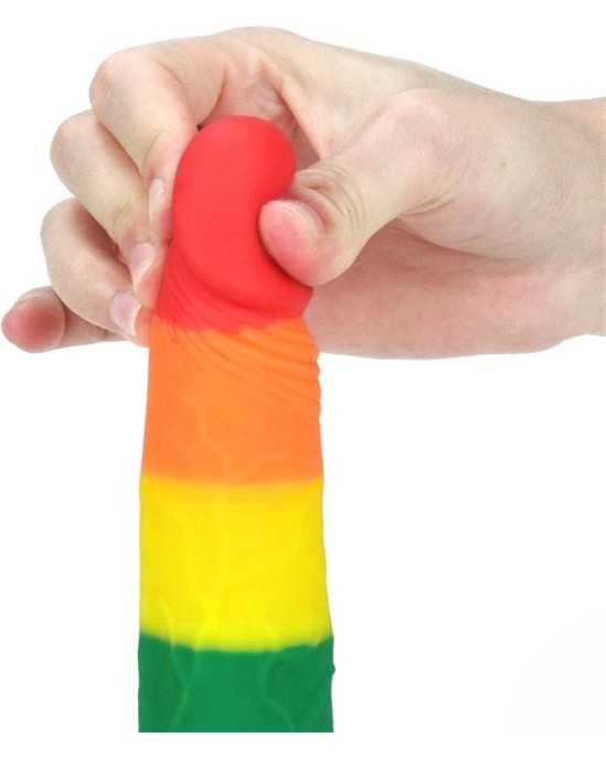 Lovetoy Dildo Prider 7 Liquid Silicone LGBT