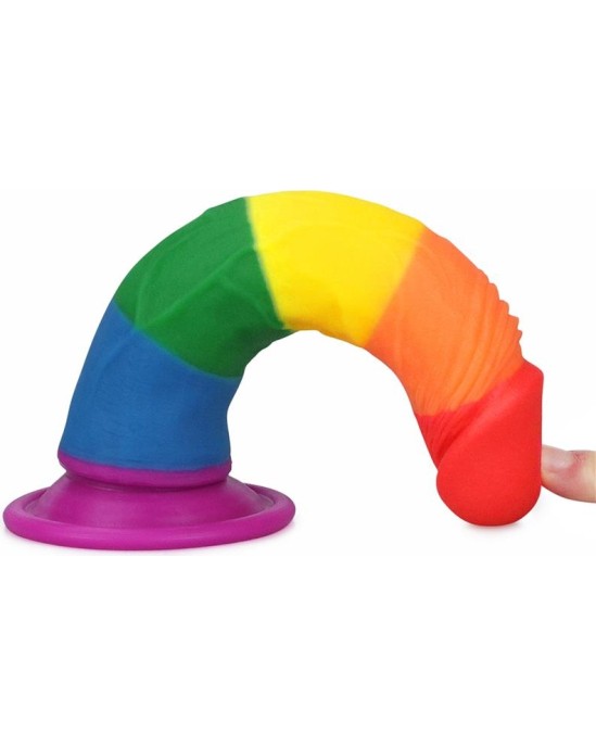 Lovetoy Dildo Prider 7 Liquid Silicone LGBT