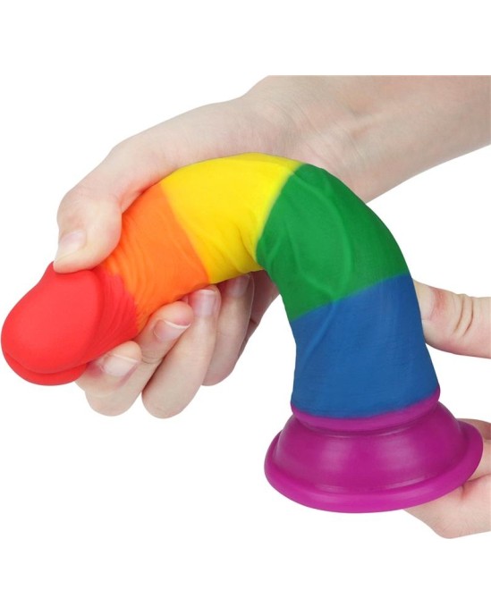 Lovetoy Dildo Prider 7 Liquid Silicone LGBT