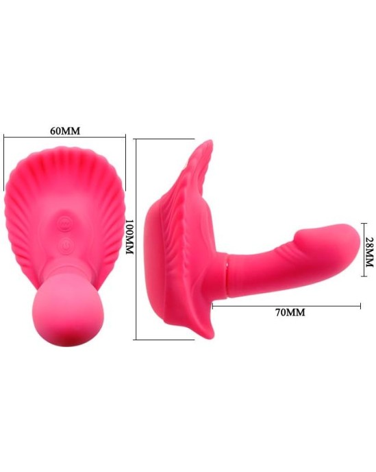 Prettylove Pretty Love Remote Control Vibe Fancy Clamshell Pink