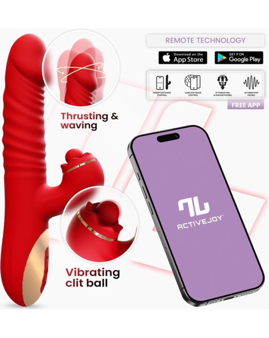 Intoyou App Series Ascen Thrusting and Waving Vibe with App Magnetic USB