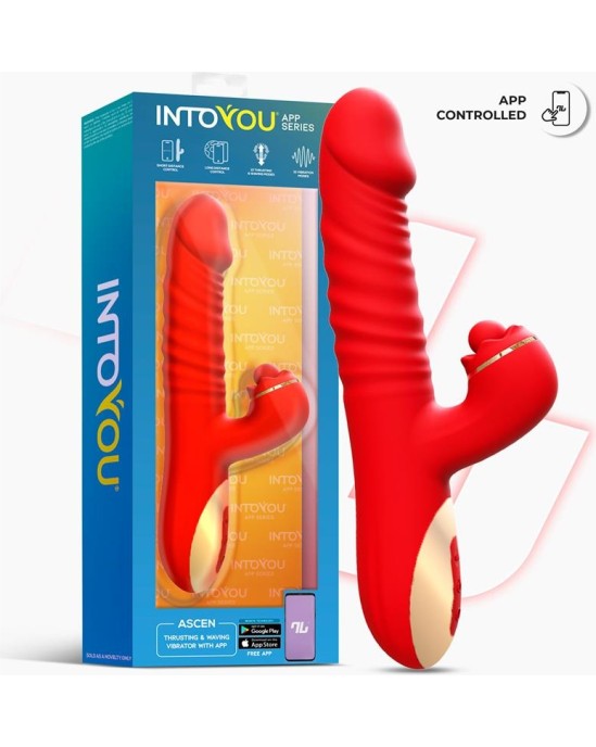 Intoyou App Series Ascen Thrusting and Waving Vibe with App Magnetic USB