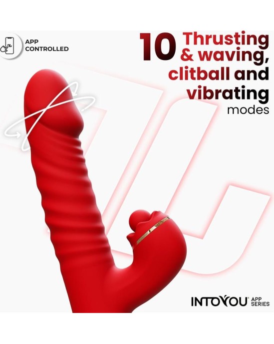 Intoyou App Series Ascen Thrusting and Waving Vibe with App Magnetic USB