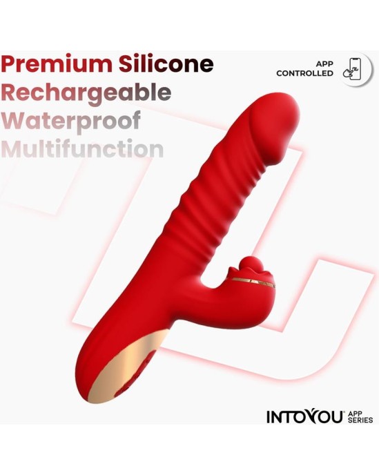 Intoyou App Series Ascen Thrusting and Waving Vibe with App Magnetic USB