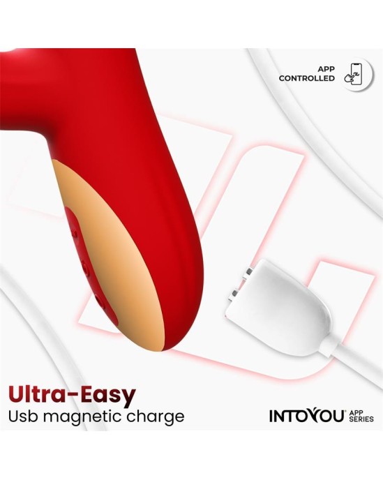 Intoyou App Series Ascen Thrusting and Waving Vibe with App Magnetic USB