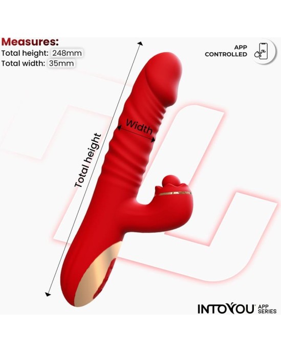 Intoyou App Series Ascen Thrusting and Waving Vibe with App Magnetic USB