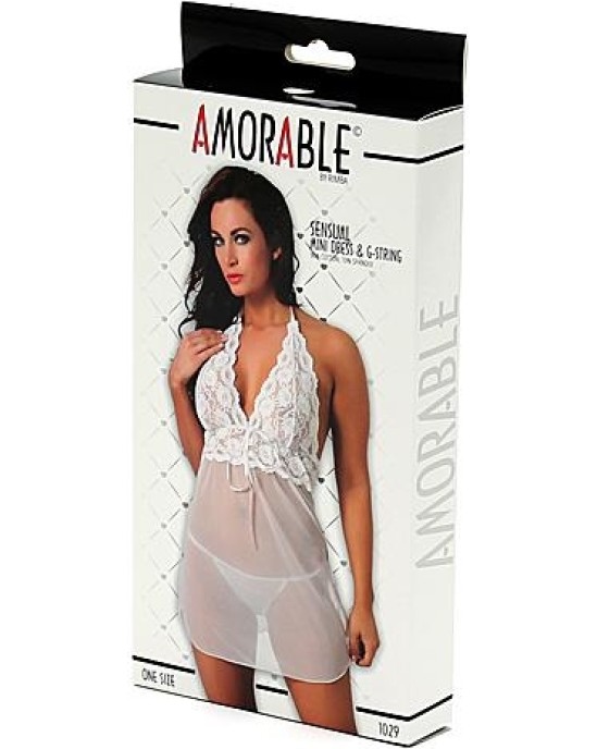 Amorable Mini Dress and G-String One Size