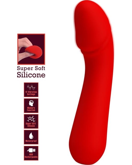 Prettylove Cetus Vibrator Red