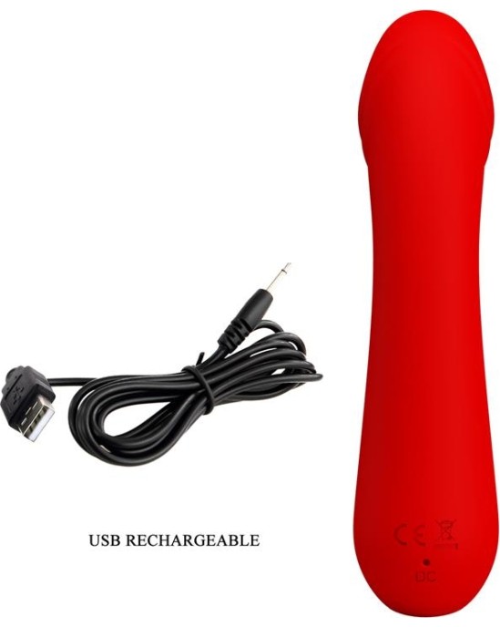 Prettylove Cetus Vibrator Red