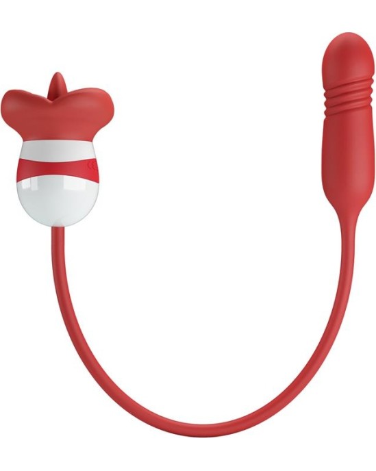 Prettylove Mouth Vibrator with Licking and Thrusting Ashlyn