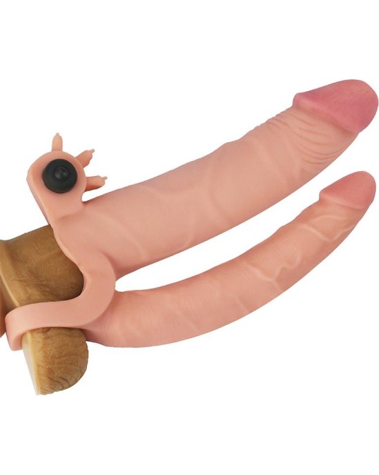 Lovetoy Vibrating Double Penis Sleeve with Vibration +1