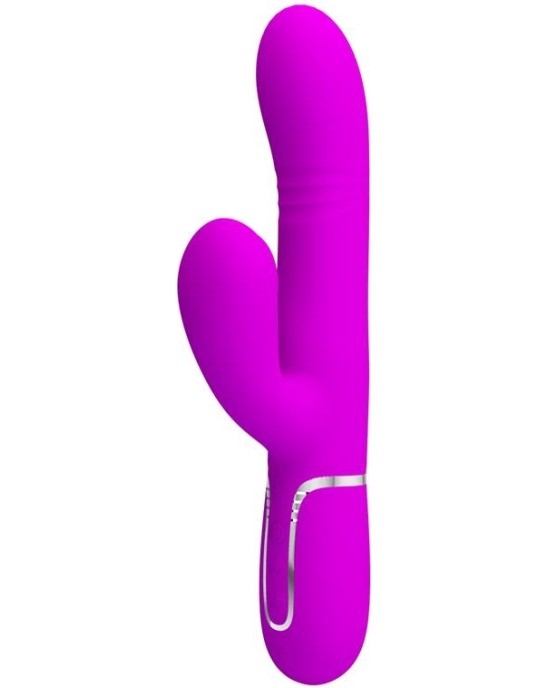 Prettylove Mariana Vibrator 4 in 1 Silicone Fuchsia