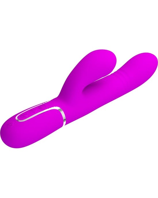 Prettylove Mariana Vibrator 4 in 1 Silicone Fuchsia