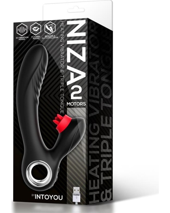Intoyou Niza Vibe with Heating and Clitoris Triple Tongue