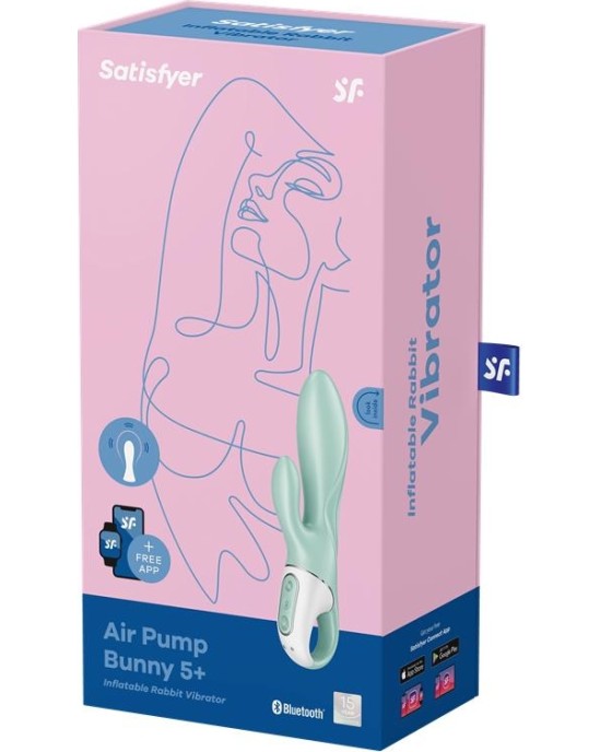 Satisfyer Inflatable Rabbit Vibe Air Pump Bunny 5 with APP Satisfyer Connect
