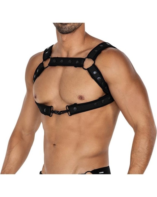 Cut4Men H4RNESS05 Chest Harness Neon Black One Size