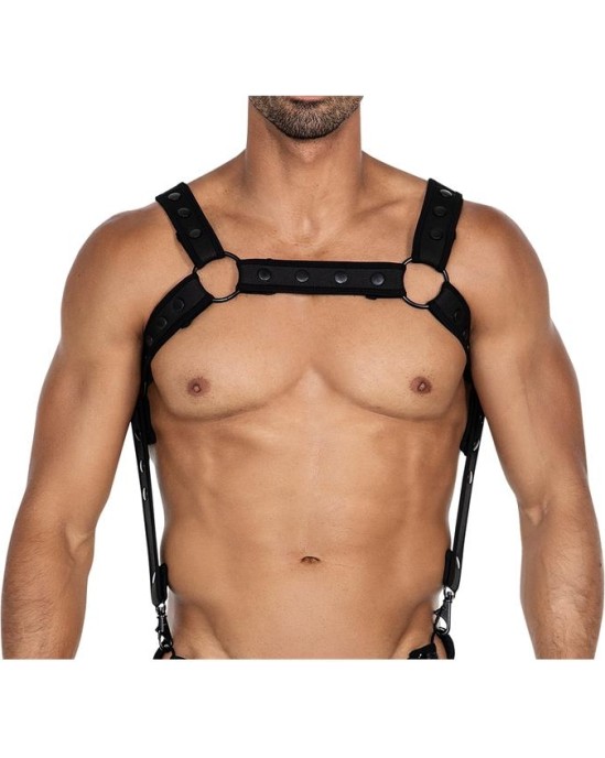 Cut4Men H4RNESS05 Chest Harness Neon Black One Size