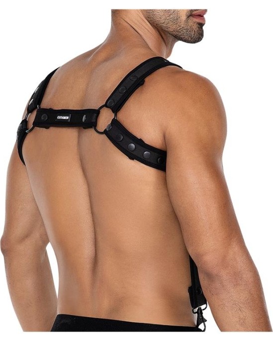 Cut4Men H4RNESS05 Chest Harness Neon Black One Size