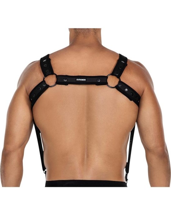 Cut4Men H4RNESS05 Chest Harness Neon Black One Size