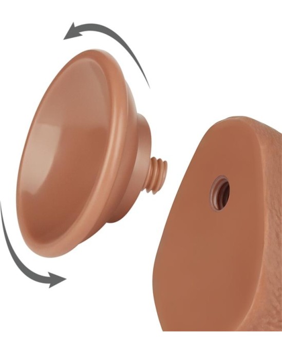 Lovetoy Dildo Sliding Skin 7.5 Brown