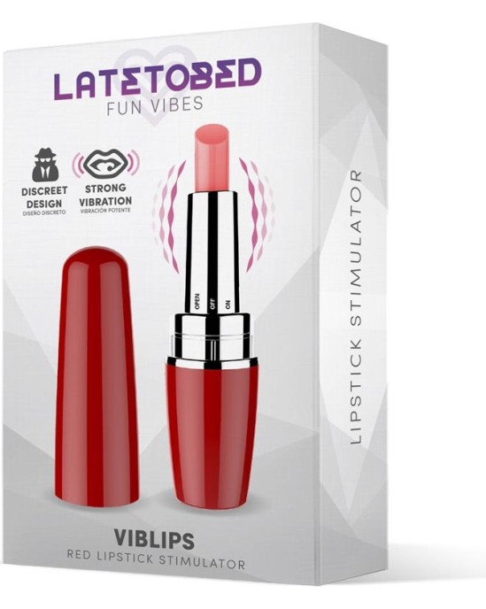 Latetobed Viblips Lipstick Stimulator Red