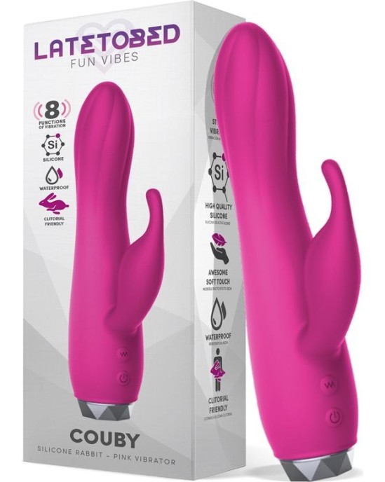 Latetobed Couby Silicone Rabbit Vibe Pink
