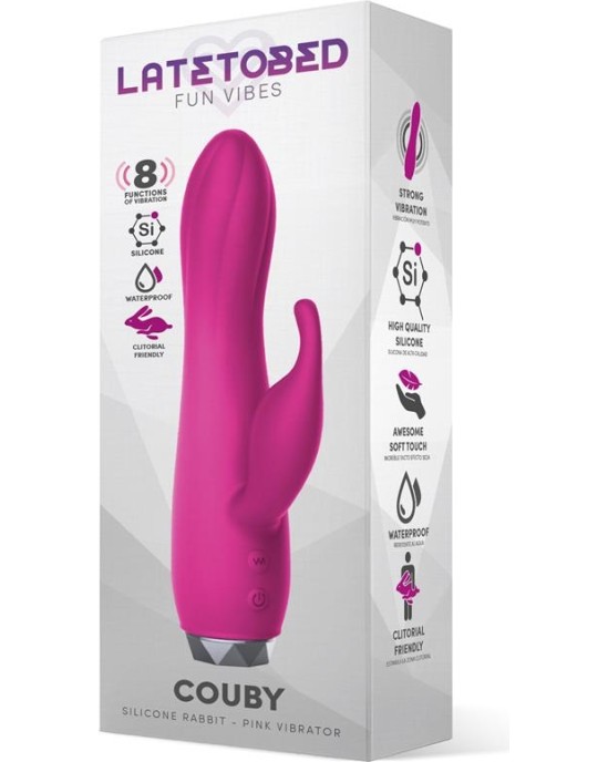 Latetobed Couby Silicone Rabbit Vibe Pink