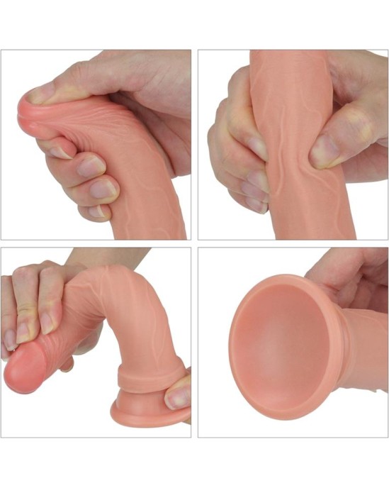 Lovetoy Dildo Nature 7 Liquid Silicone Flesh