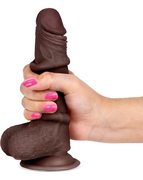 Liketrue Slidy Realistic Dildo Dual Layer Retractable and Adjustable 7