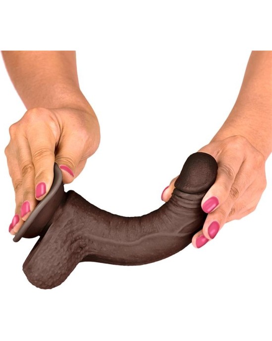 Liketrue Slidy Realistic Dildo Dual Layer Retractable and Adjustable 7