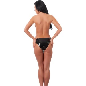 Latex Play Ladies Briefs with Dildo In & Outside  Latex