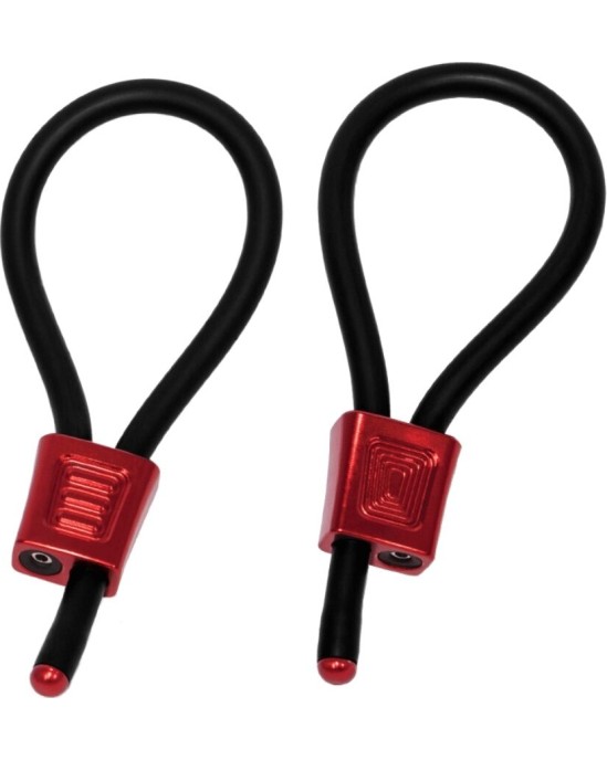 Electrastim PRESTIGE ELECTRA LOOPS ADJUSTABLE COCK RINGS RED