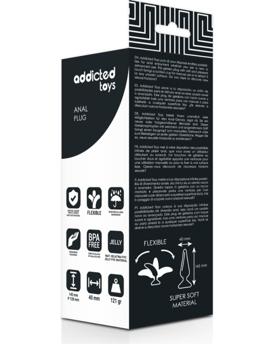 Addicted Toys ANAL PLUG 14.5 CM BLACK