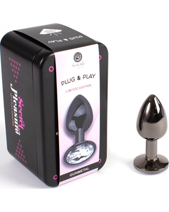 Secretplay Toys SECRETPLAY - GUNMETAL BUTT PLUG SMALL SIZE 7 CM