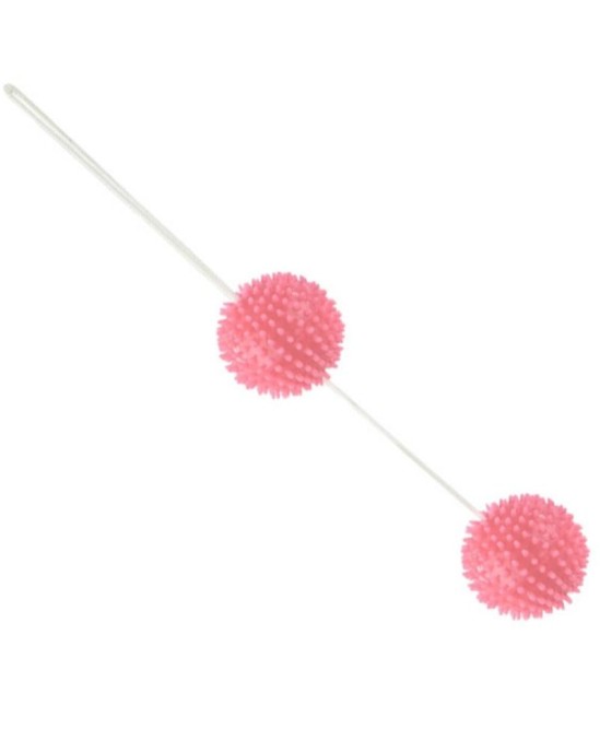 Baile Stimulating A DEEPLY PLEASURE SPIKY BALLS rozā 3.6 CM